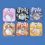 BGM ビージ－エム フレークシール IPPAI 45枚入り いっぱいです 犬 猫 アニマル 本 食べ物 リボン マスキングテープ素材 ギフト カード 手帳 コラージュ 素材