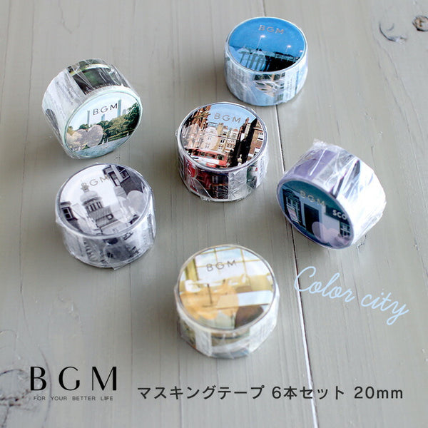 Winter Snow Festival - BGM Washi Tape 20mm Masking Tape Foil Stamping