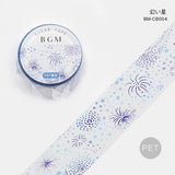 BGM Clear Tape Life Flower 30mm BGM-PET002 BM-CB