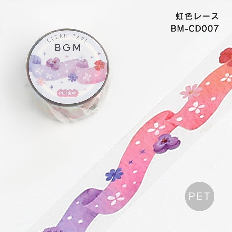 BGM 투명 테이프 수명 20mm PET007 BM-CD