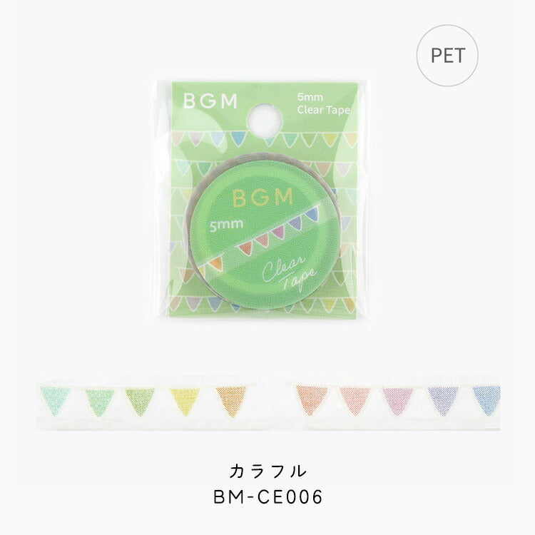 BGM 투명 테이프 5mm 테이프 -015