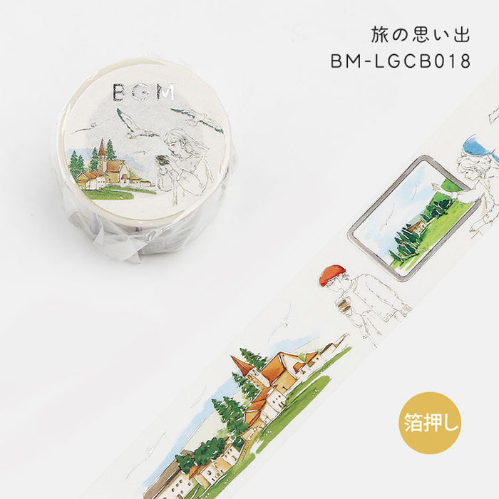 BGM マスキングテープ ライフ Life 箔押し 30mm 3cm 3センチ 30ミリ幅 マステ 白鳥の湖 BM-LGCB017 旅の思い出  BM-LGCB018 宇宙の鯨 BM-LGCB019 ビージーエム – gute gouter