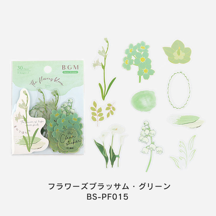 BGM 클리어 씰 꽃 꽃 씨앗 CSEAL001 BS-PF.
