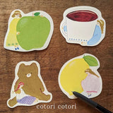 cotori cotori クマやレモンの型抜きカード CARD03