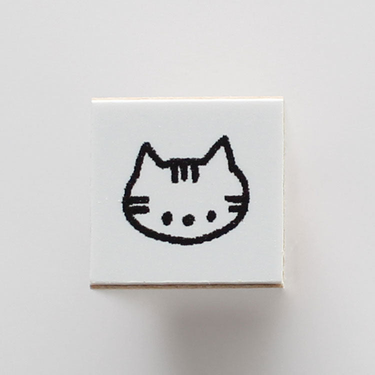 Cotori Cotori 고무 스탬프 싱글 고양이 고무 스탬프 전용 얼굴