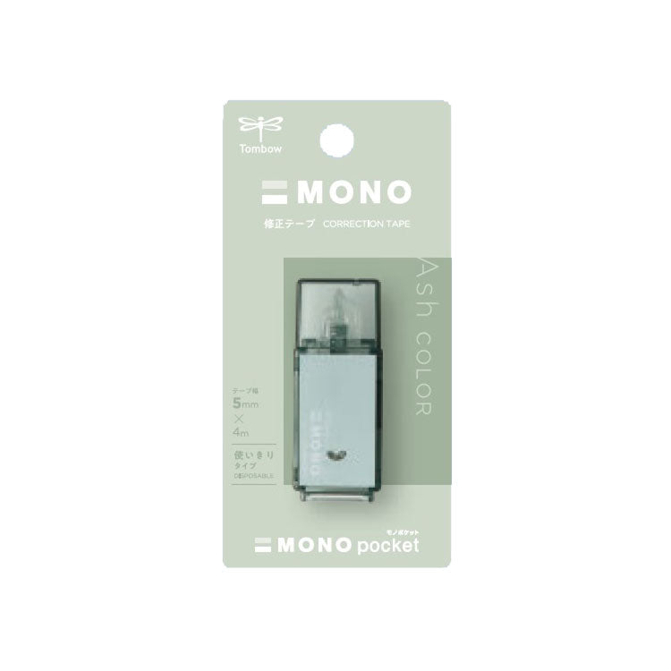 Mono Pocket Mono Pocket Ash Color Correction Correction Tapon Limited Tombow