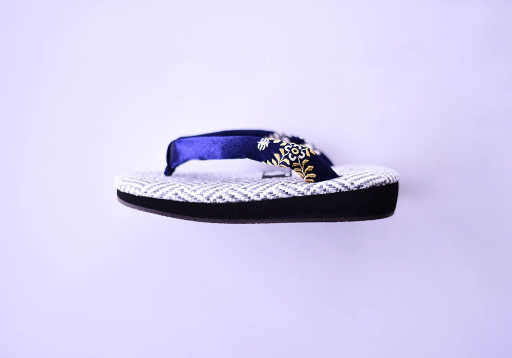 Design Setta Collar Tenpei Tenpyo Nanagi White Blue White Blue Suitable ...