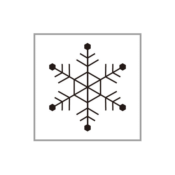 OSCOLABO スタンプ 冬の風物詩 雪の結晶