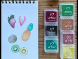 To-Mei Han Clear Stamp Multicolore Substitut Printemps · Pine · Kiwi TA-04
