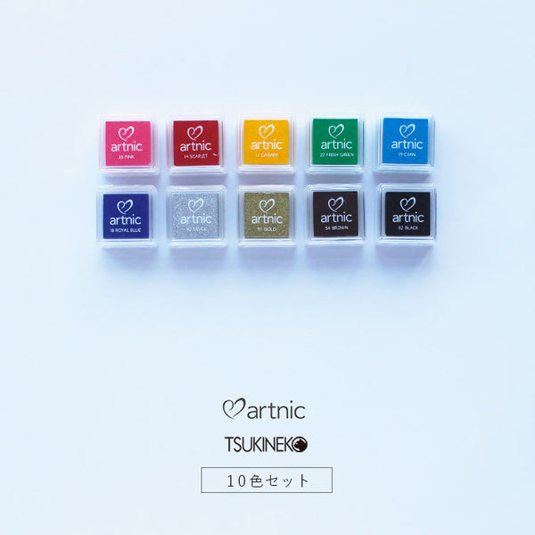 Tsukineko　10色セット　gute　artnic　Pad　S　Stamp　–　gouter
