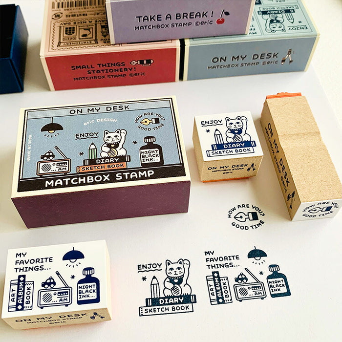 エリック eric マッチ箱スタンプ 文具店 ERIC-MC-B ON MY DESK ERIC-MC