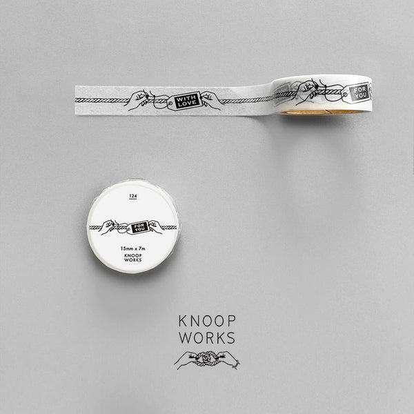 KNOOPWORKS マスキングテープ 15mm ギフトタグ MT-23