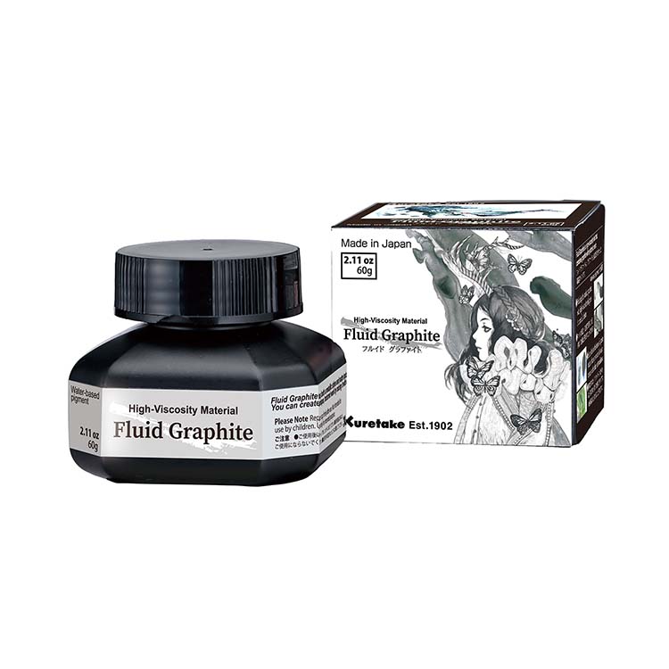 KURETAKE Inktober 限定商品 FLUID GRAPHITE 60g 黒インク CE900-6/IKTB CE900-6/IKTB