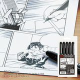 ZIG Cartoonist MANGAKA ミリペン 黒5色セット