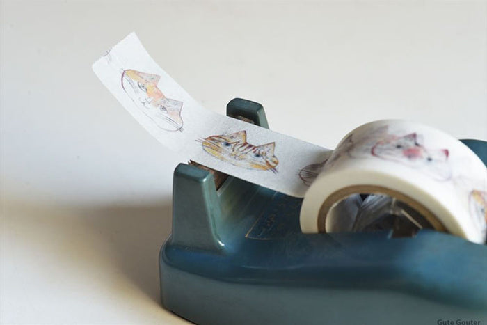 倉敷意匠 Classiky トラネコボンボン 猫ちゃんマスキングテープ 20mm