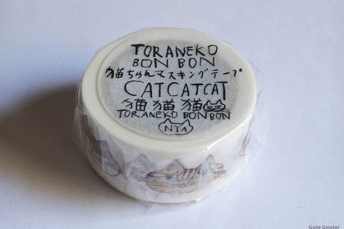 Kurashiki Supply CLASSIKY Traneco Bonbon Bon Cat Masking Tape 20mm