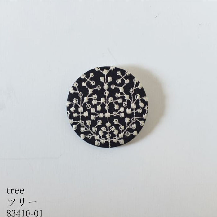 Classiky 点と線模様製作所 刺繍缶バッチ KS-NH062 缶バッジ – gute gouter