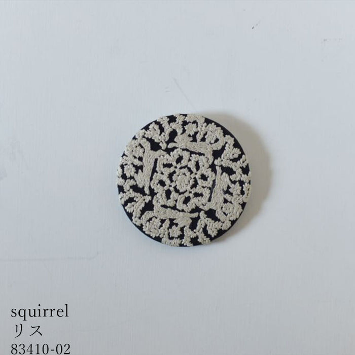 Classiky 点と線模様製作所 刺繍缶バッチ KS-NH062 缶バッジ – gute gouter