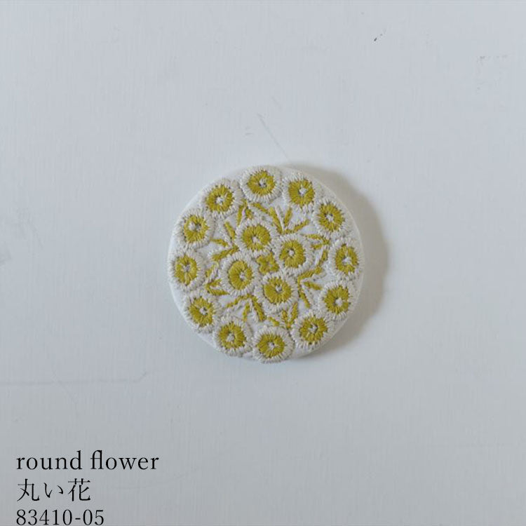 Classiky 点と線模様製作所 刺繍缶バッチ KS-NH062 缶バッジ