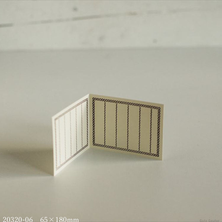 Classiky 凸版印刷 二つ折りメモカード 20枚入り ST024