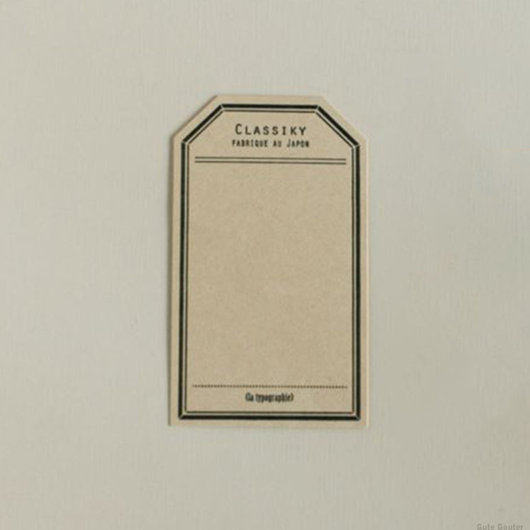 Classiky 톳판 인쇄 라벨 카드 꼬리표 형 40 매들이 ST025 짐 태그 형