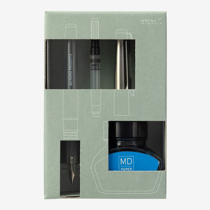 Midori ミドリ70周年限定 MD 万年筆セット ボトルインク付 INK70