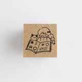 Cotori Cotori Stamp Girl With Cat on the Head Cat and Cat with Cat y Cat Cotori-STP05