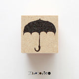 Kinotoriko -Stempel 013 Scheck+ Regenschirm Katachi B