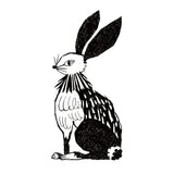 Kinotoriko -Stempel 005 Shiratori Schwarzer Schwarzer Kaninchen Blume Hubet Star Kaninchen