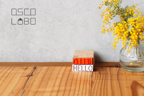 OSCOLABO ブロックメッセージスタンプ HELLO
