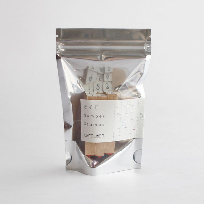 オスコラボ OSCOLABO ほそじナンバースタンプ 9個セット 1 2 3 4 5 6 7