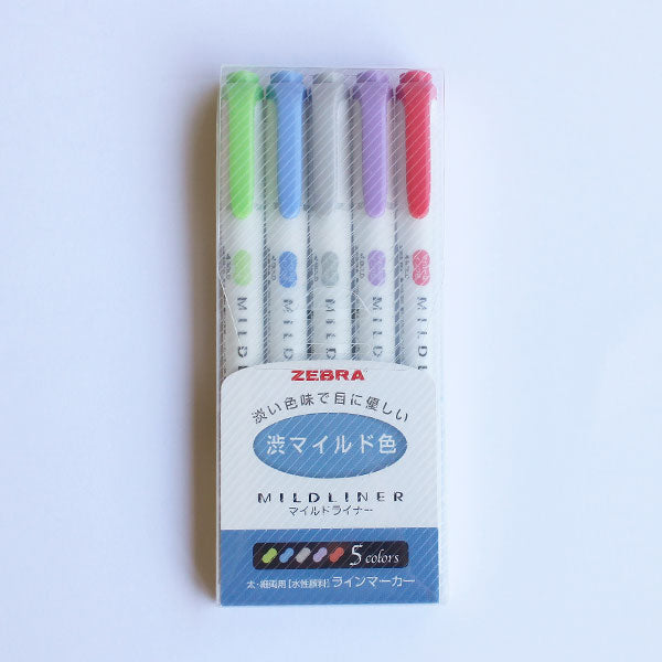 ZEBRA MILDLINER マイルドライナー 5色セット – gute gouter