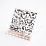 To-Mei Han Clear Stamp · Pattern Sunkus Message Care Mark TomeIhan-05-kg