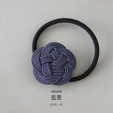 hare mizuhiki hair elastic, plum hair clip