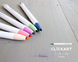Zebra Clickart -Clickart -12 색상 세트